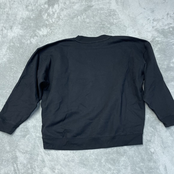 DKNY Sport Women's L Sweatshirt Black a2171 - Picture 6 of 6